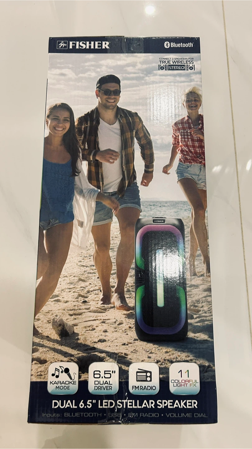 Fisher Dual 6.5" LED Stellar Speaker - NEW - photo 3