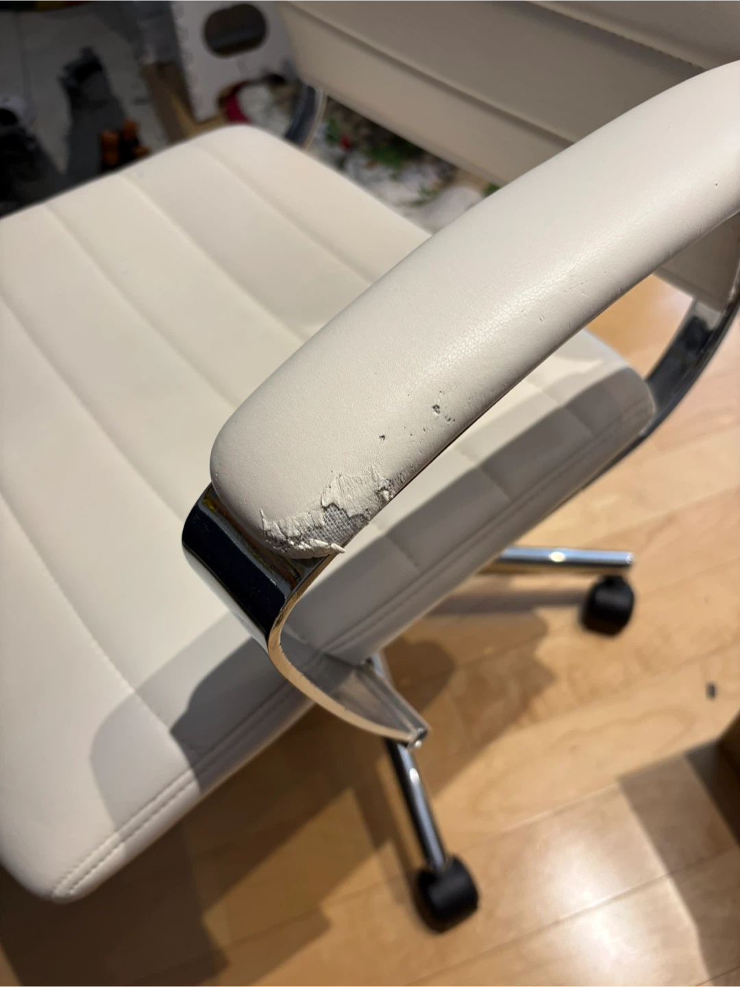White Office Chair - Some Wear - photo 5