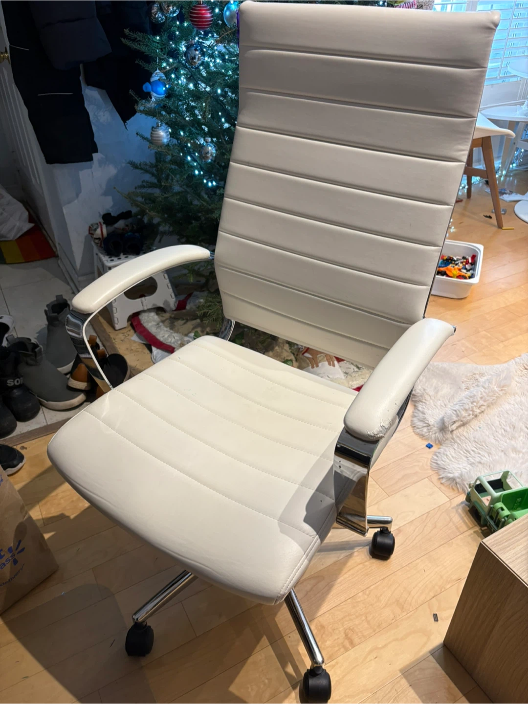 White Office Chair - Some Wear