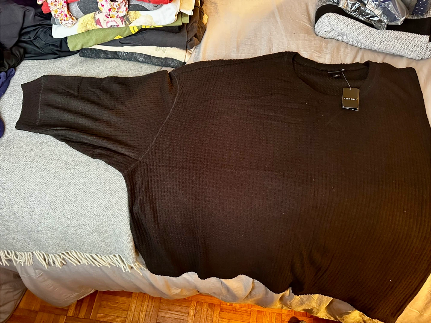 New Torrid Waffle Crew Neck Top - 6X - photo 3