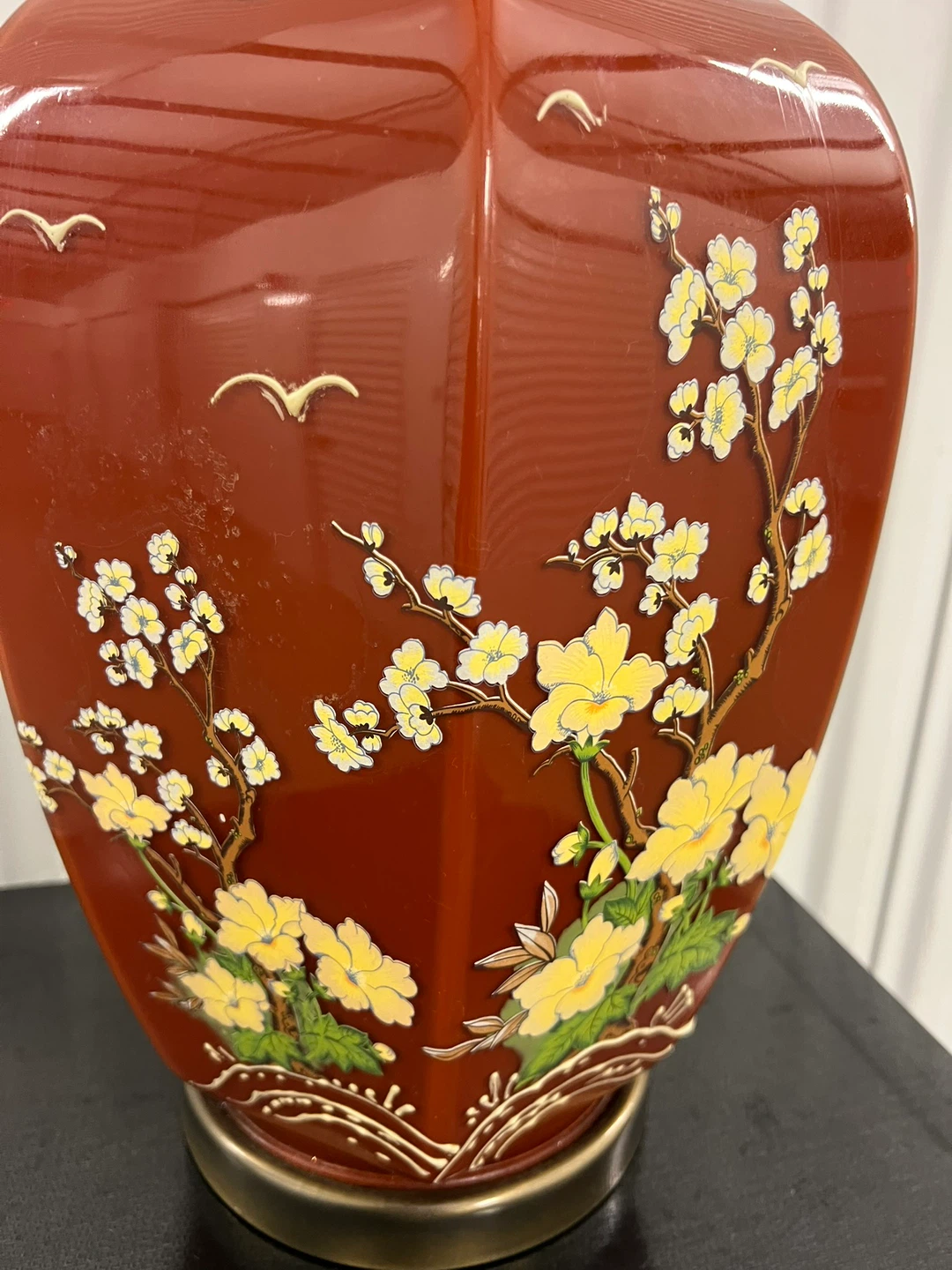 VINTAGE ORIENTAL GINGER JAR TABLE LAMP - photo 4