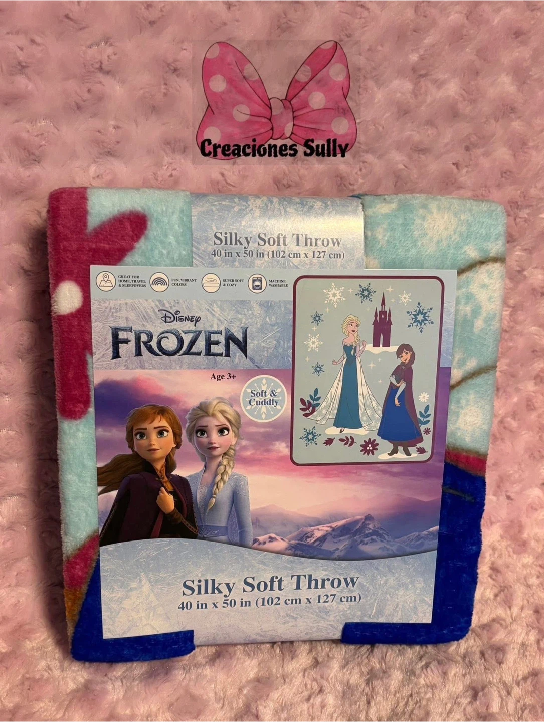 Disney Frozen Silky Soft Throw Blanket 40x50