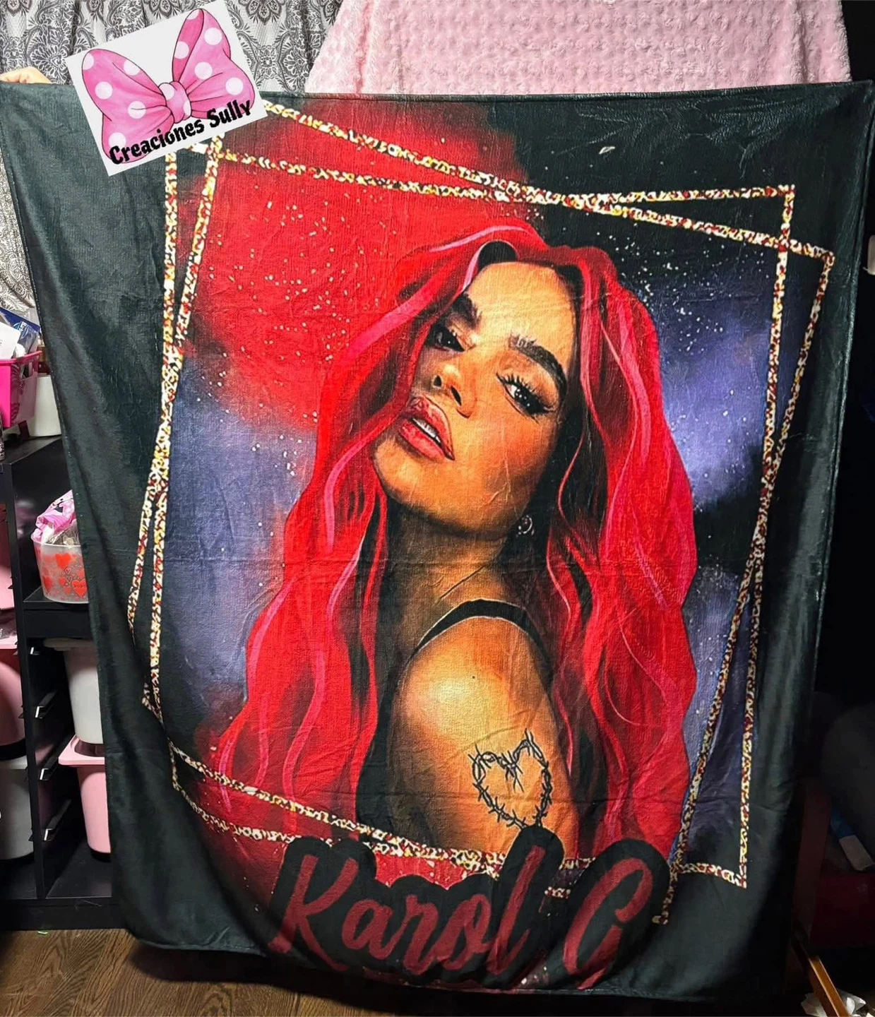 Karol G Throw Blanket
