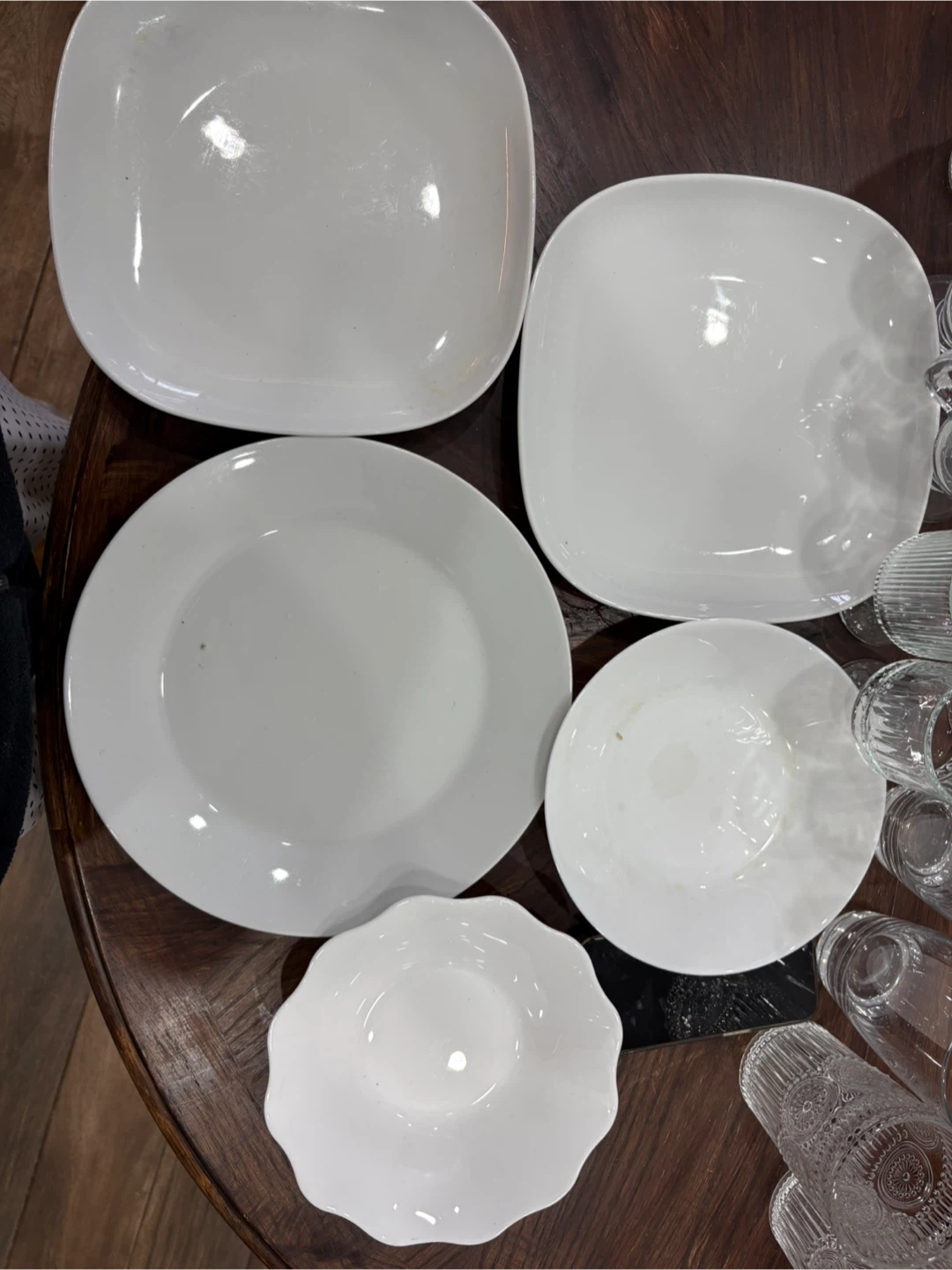 White Plates Set