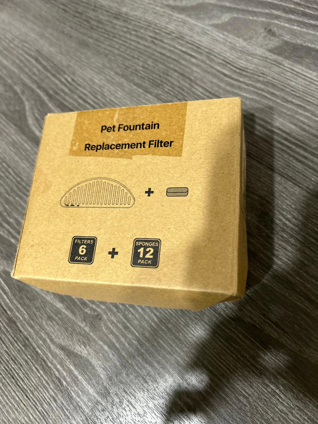 NEW-Pet Fountain Replacement Filter - 6 Filters + 12 Sponges - photo 2