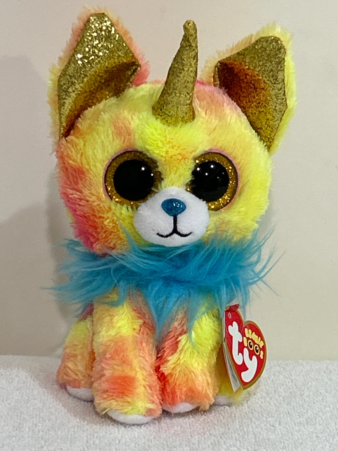 Ty Beanie Boos Unicorn Dog Plush