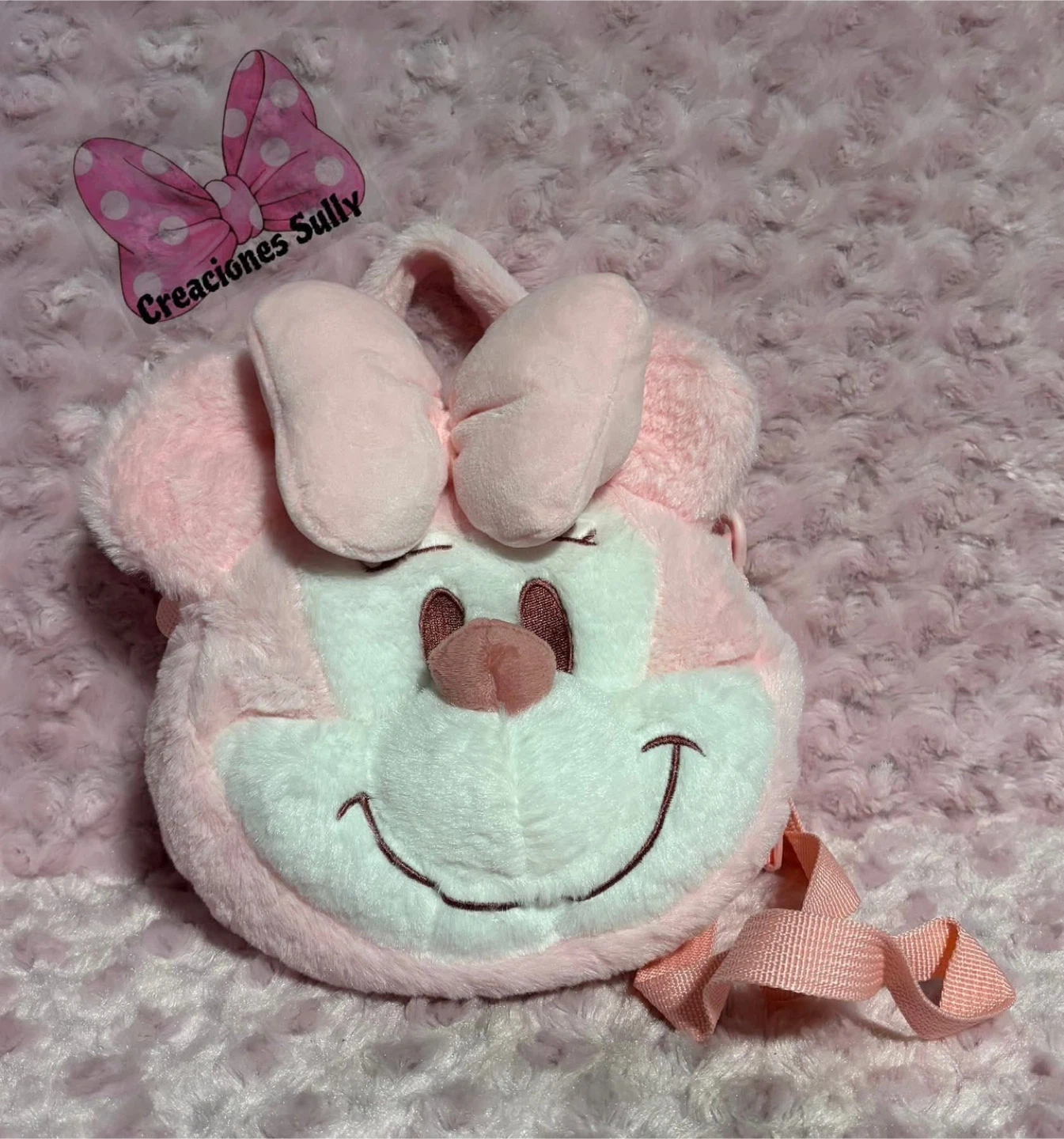 Pink Minnie Mouse Plush Purse