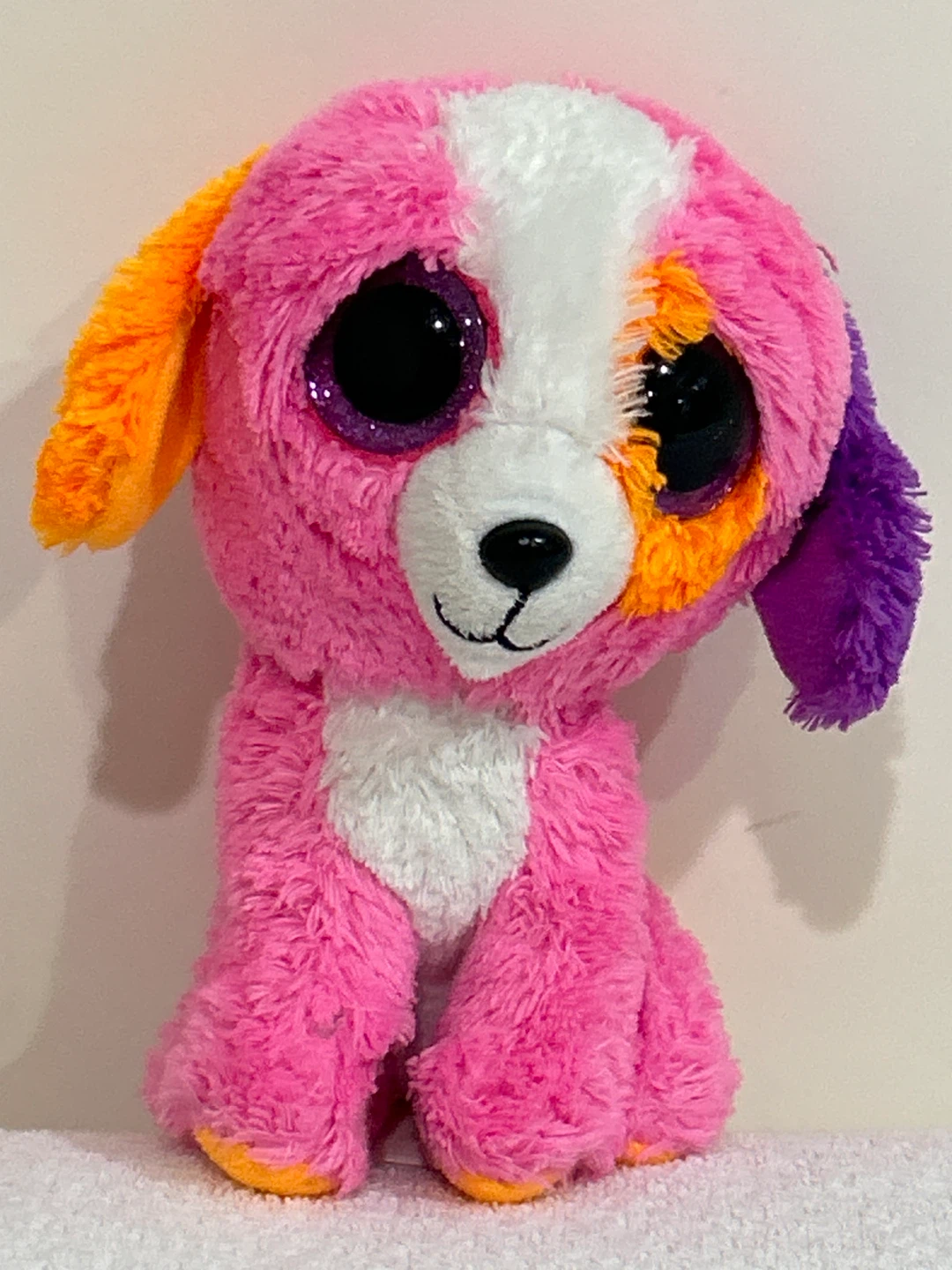 Ty Beanie Boos Pink Dog Plush