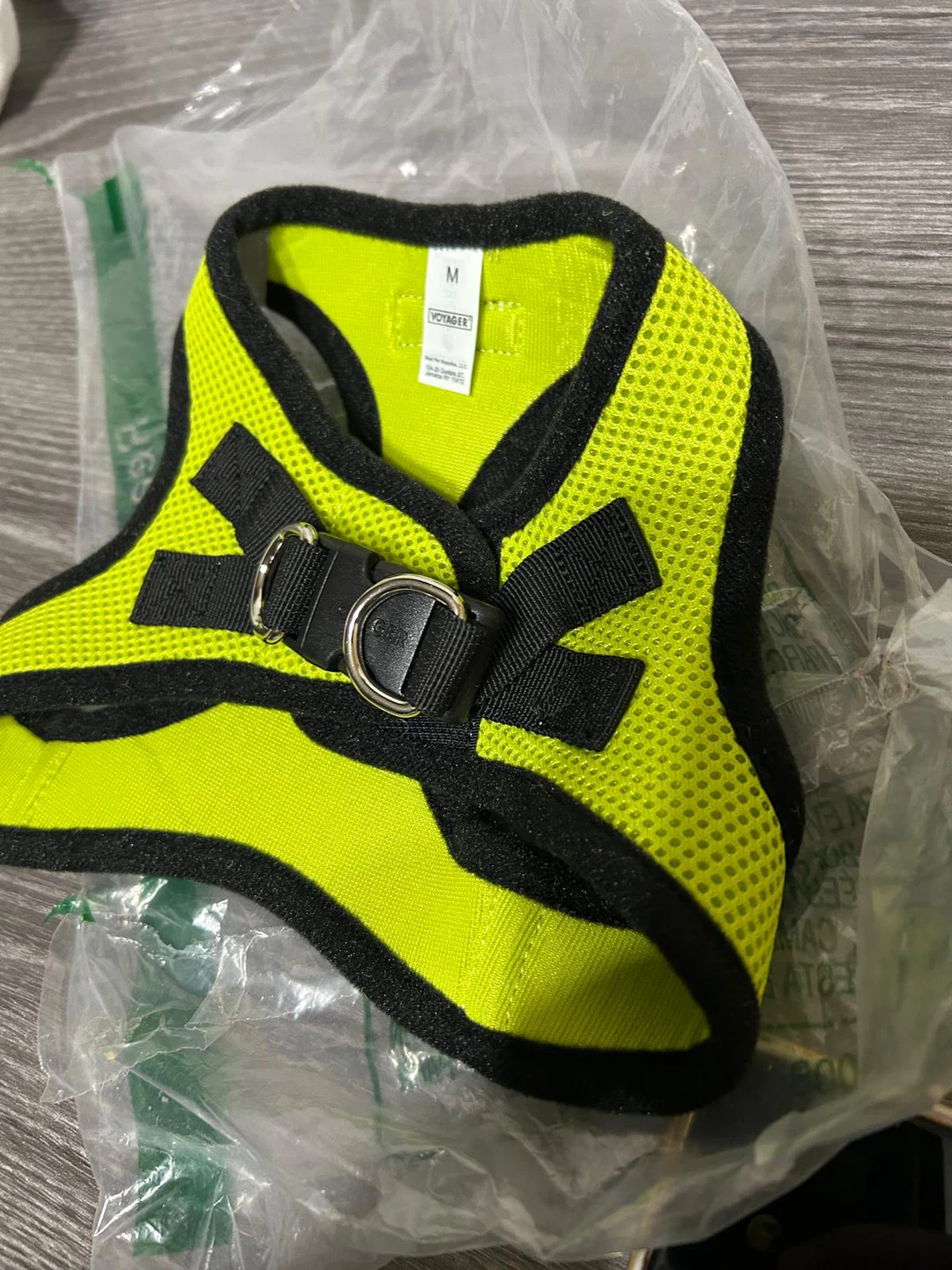 New -Voyager Lime Green Air Dog Harness, Size M
