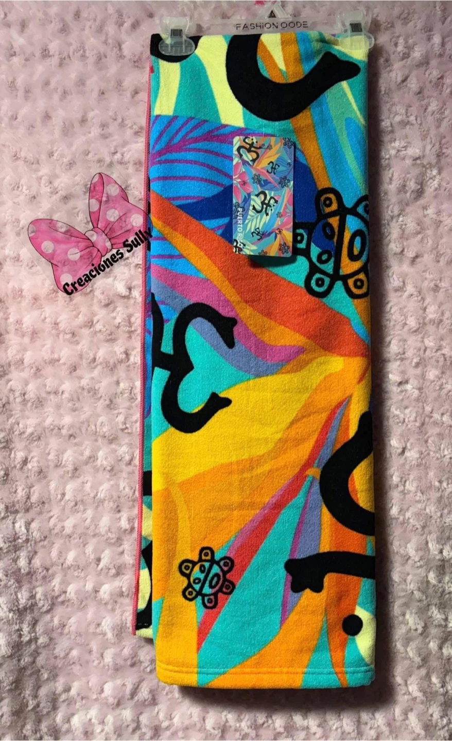 Fashion Code Puerto Rico Beach Towel