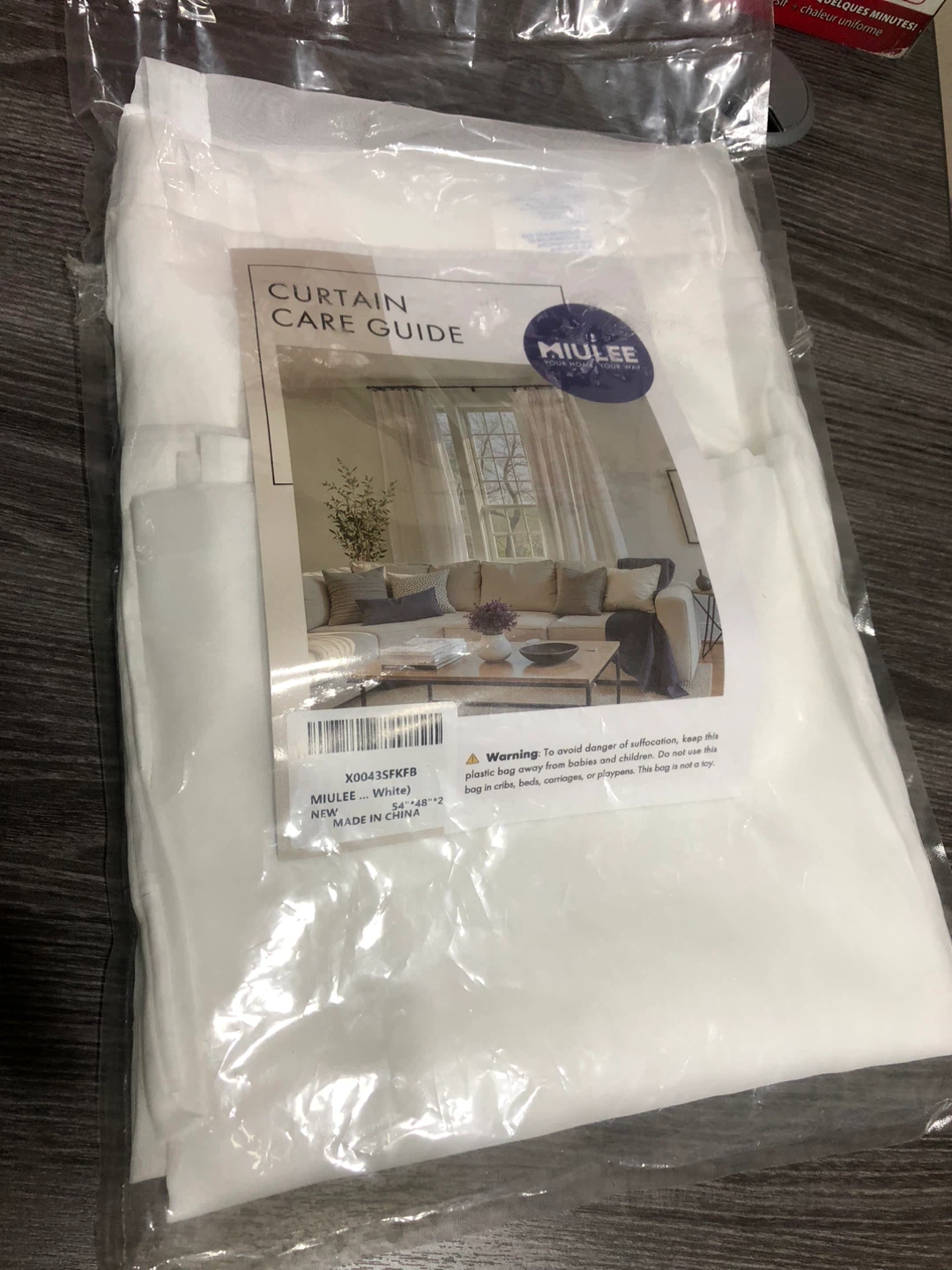 New-2pack MIULEE White Sheer Curtains 54"x48" - photo 3