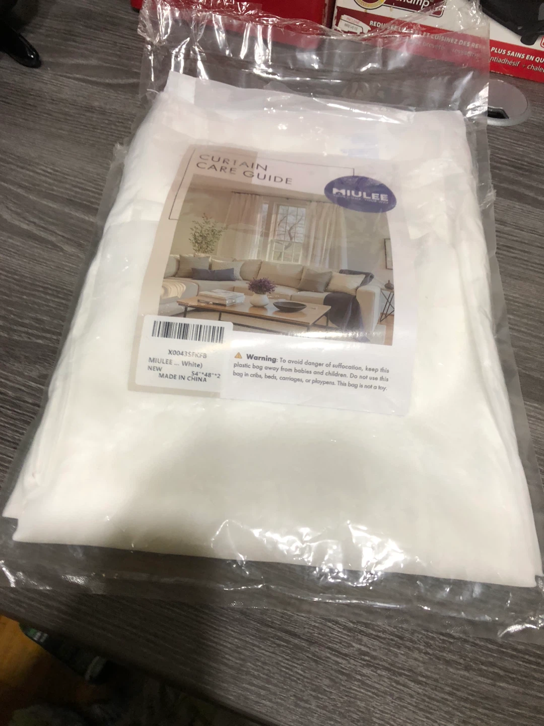 New-2pack MIULEE White Sheer Curtains 54"x48" - photo 4