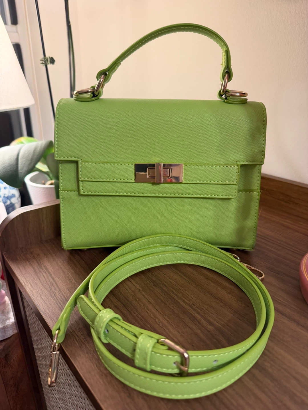 Lime Green Top Handle Bag - photo 3