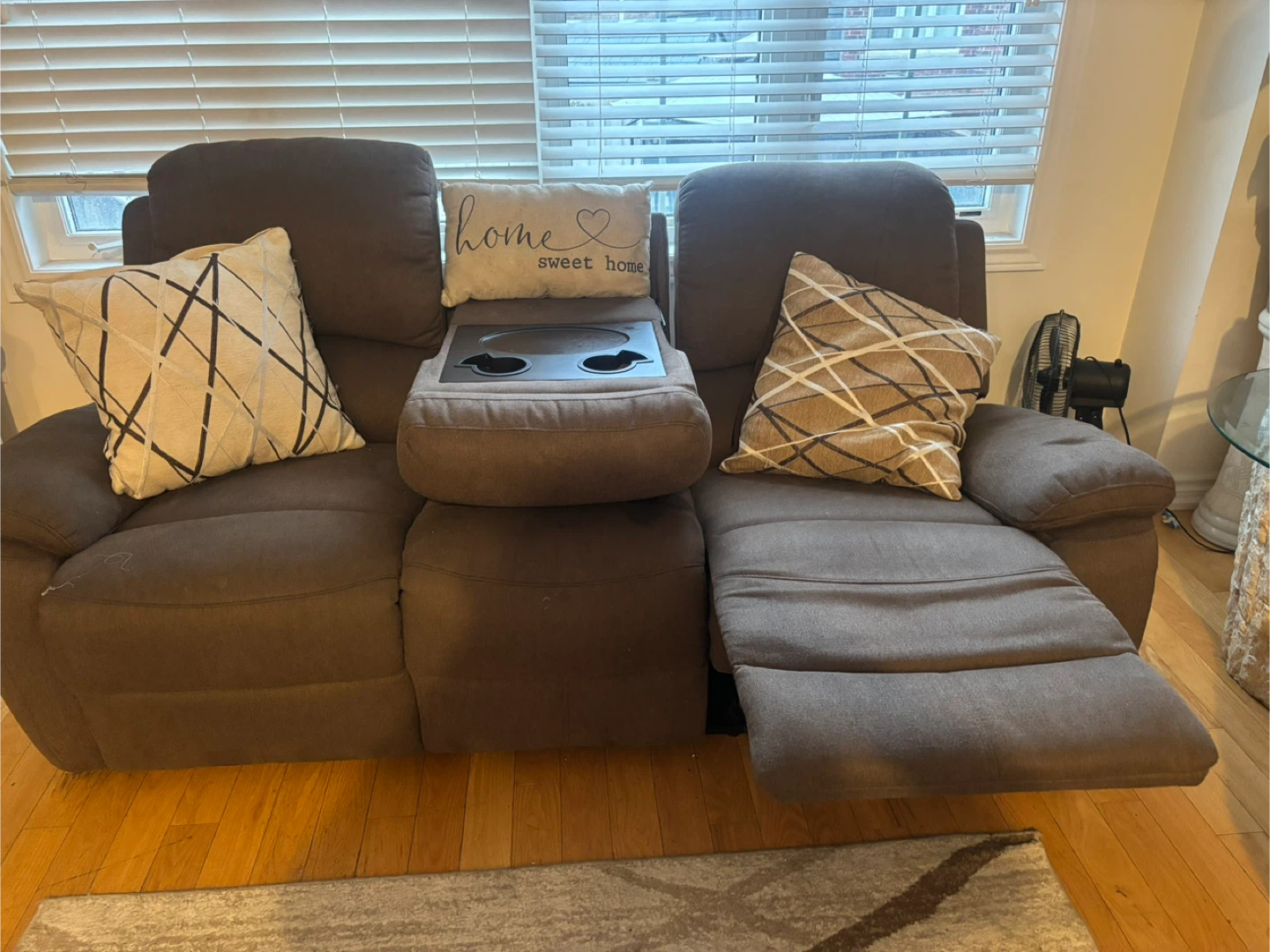 Brown Reclining Sofa Set - photo 2