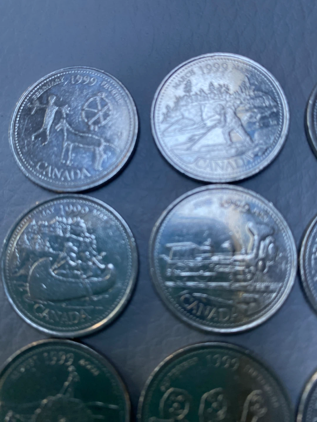 81 coins - Canada Millennium Quarters - 1999 Collection - photo 3