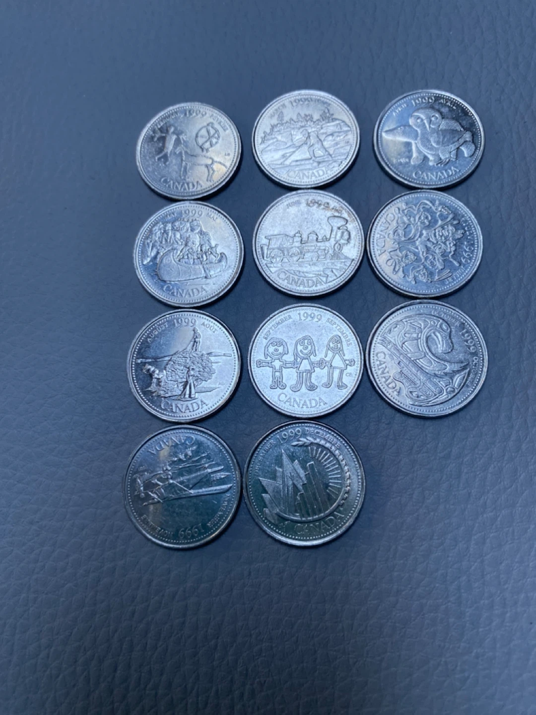 81 coins - Canada Millennium Quarters - 1999 Collection - photo 2
