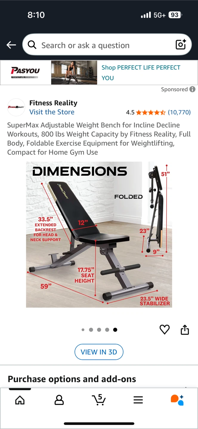 Fitness Reality  Adjustable Weight Bench - photo 5