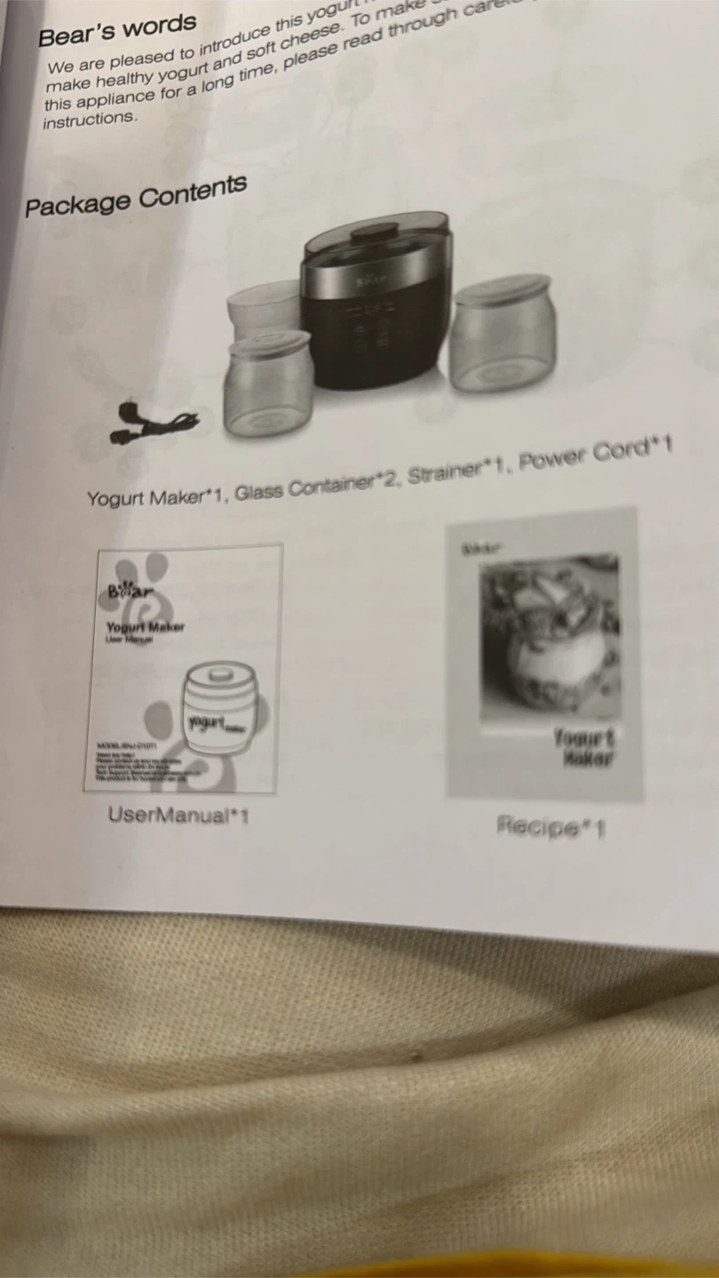 Bear Yogurt Maker with Glass Containers - photo 4