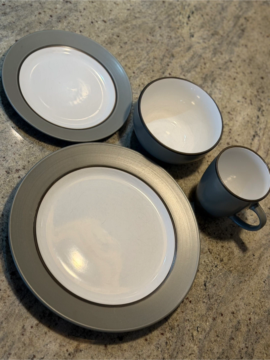 Grey Dinnerware Set - Plates, Bowl, Mug - photo 2