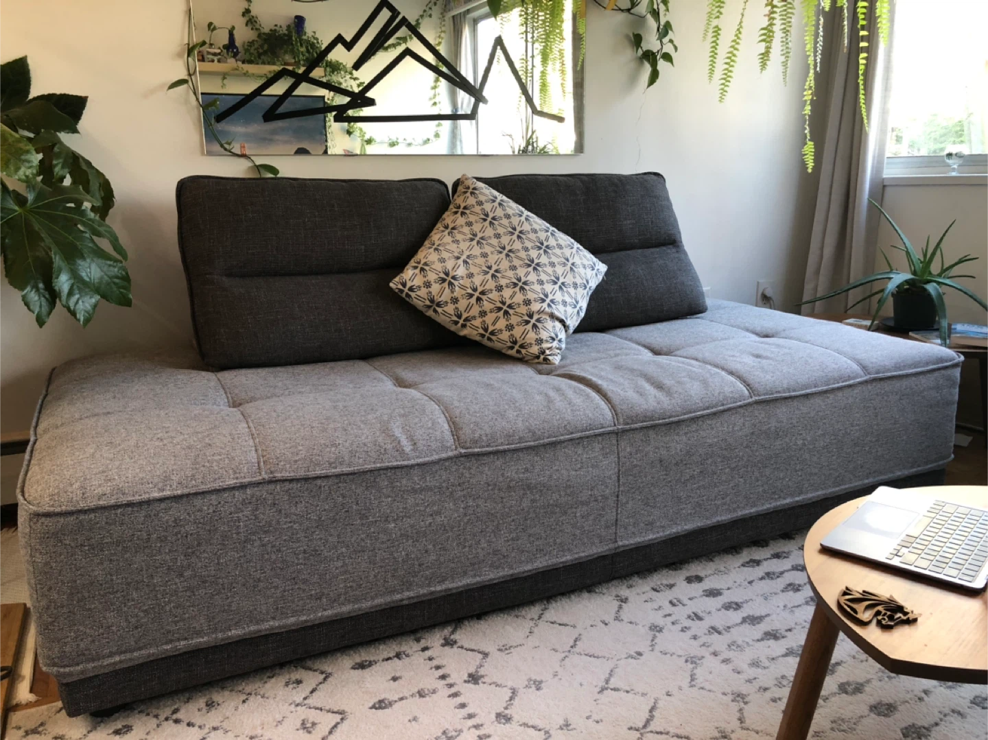 Structube Grey Modern Sofa