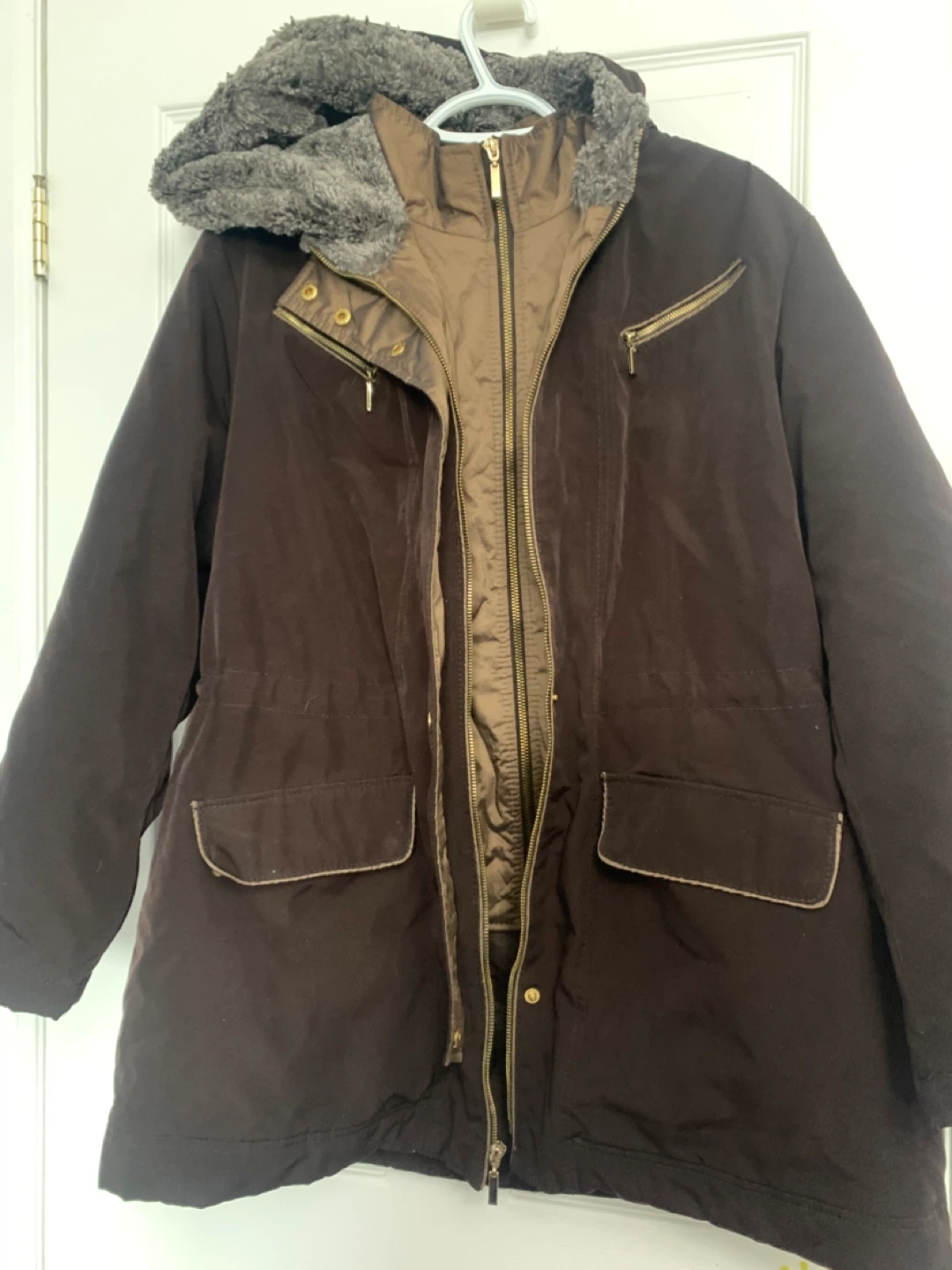 Liz Claiborne Outerwear Brown, Size XL