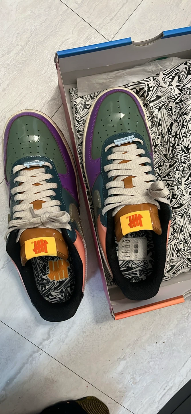 Nike Air Force 1 Low Undefeated /Wild Berry Blue Celestine 9.5 - photo 2