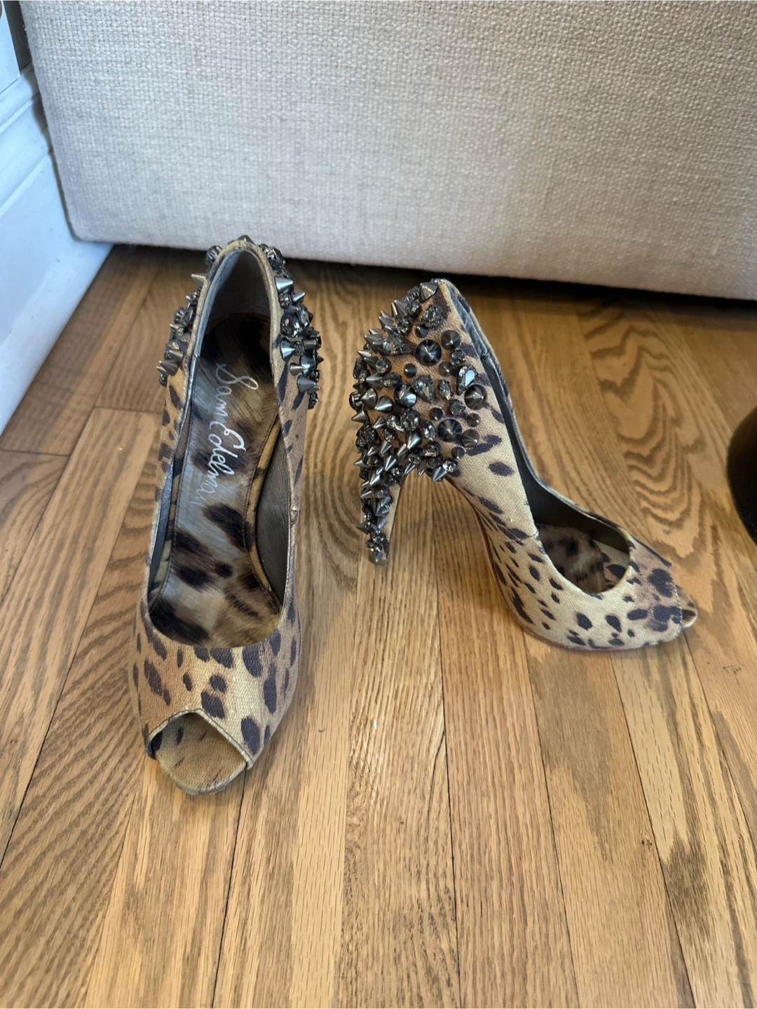 Sam Edelman Leopard Print Heels (Size 6)
