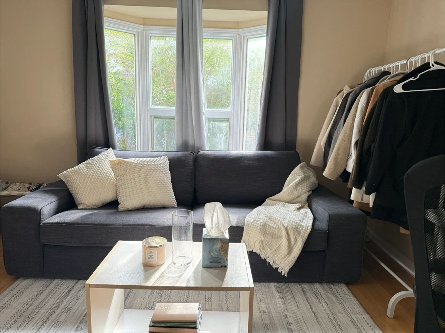 Ikea Kivik gray couch