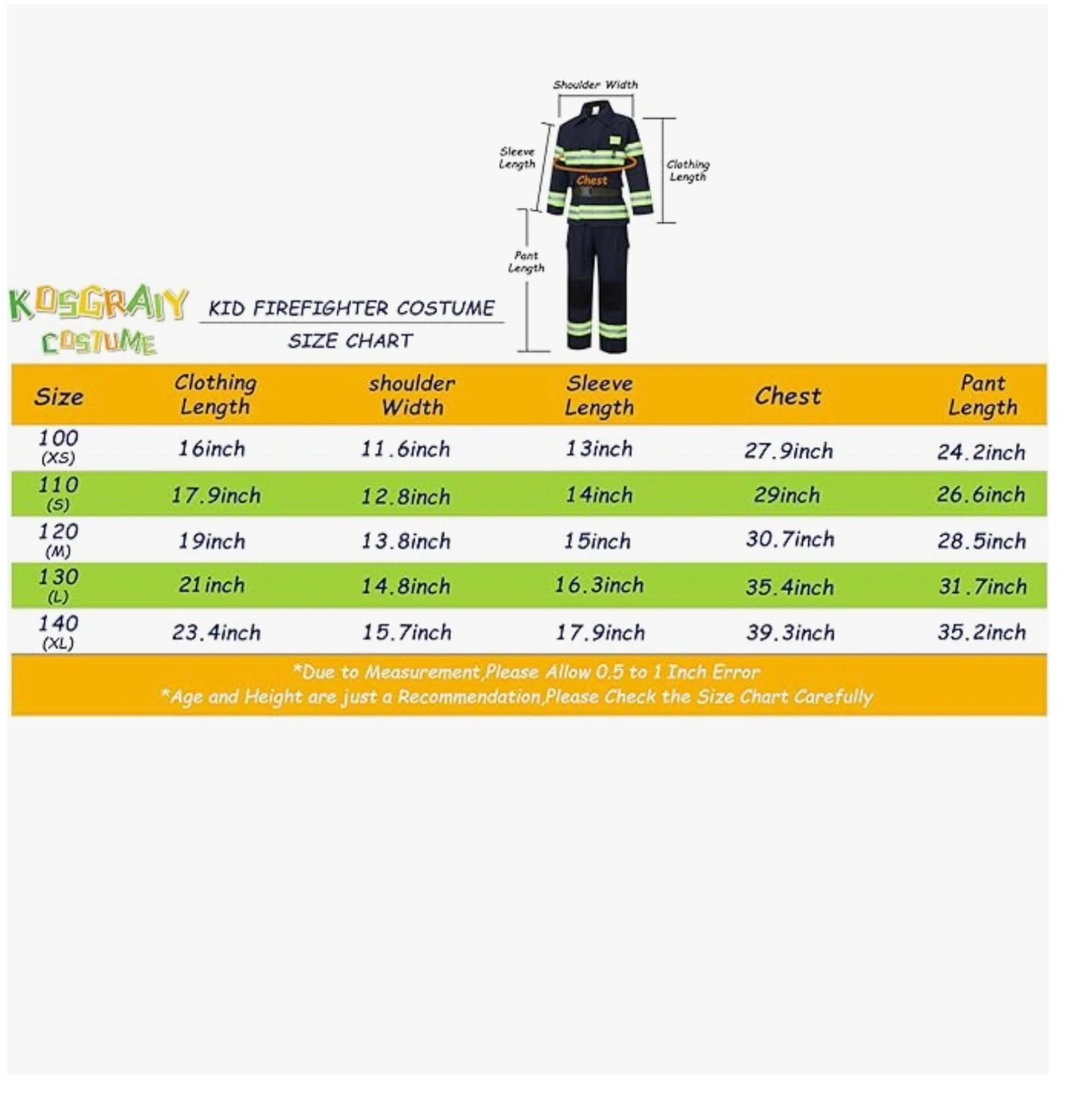 New Kosgraiy Firefighter Costume - Size S - photo 4
