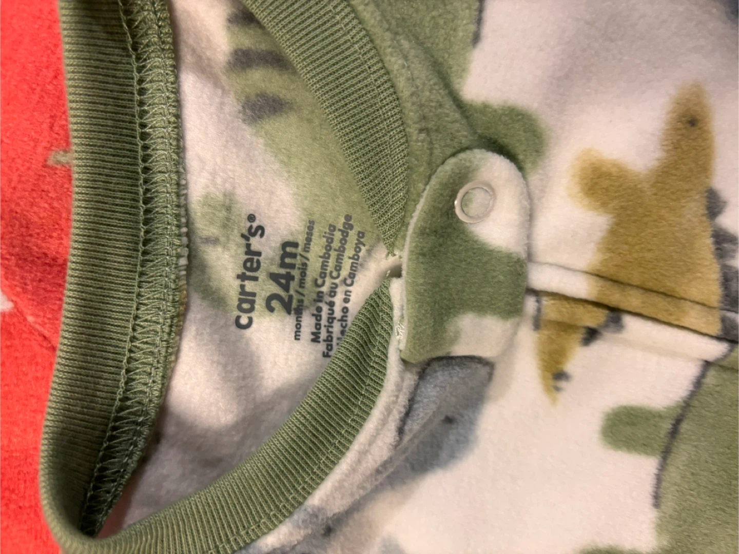 Carter's 24m Dinosaur Fleece Footed Pajamas - photo 3