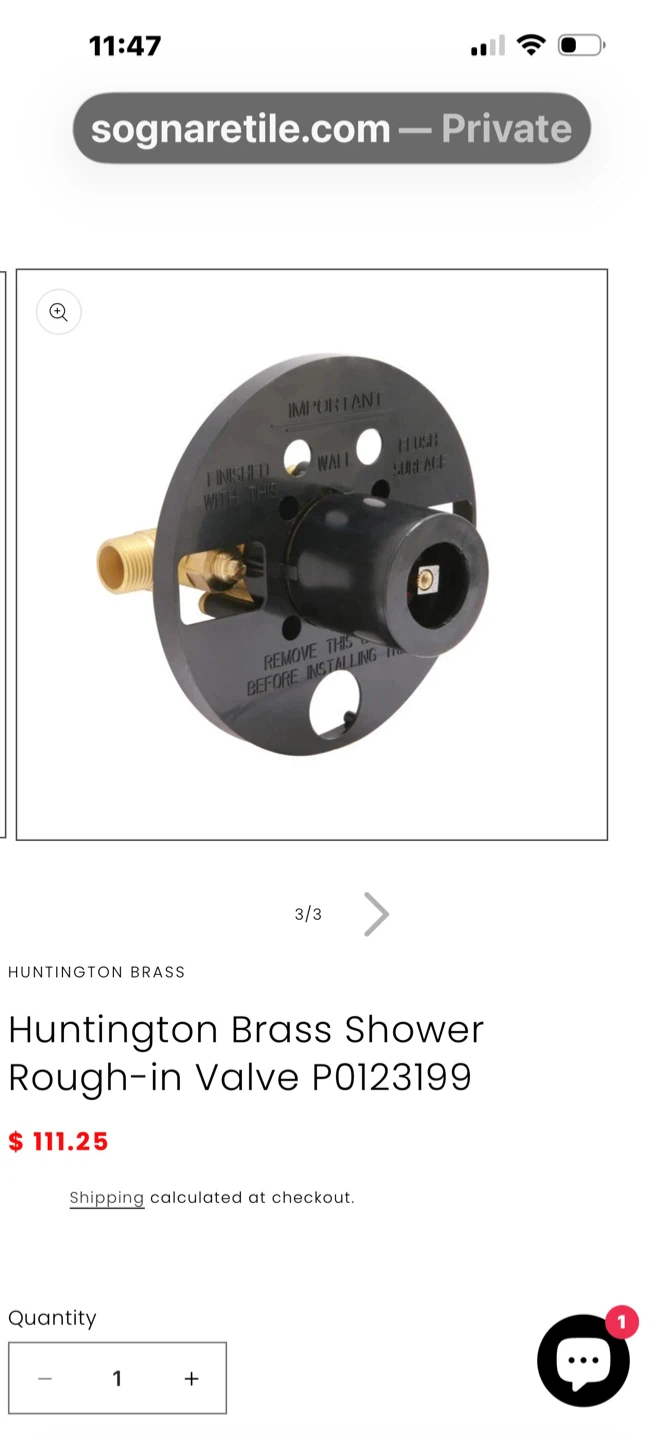 Huntington Brass Shower Rough-in Valve P0123199 - photo 5