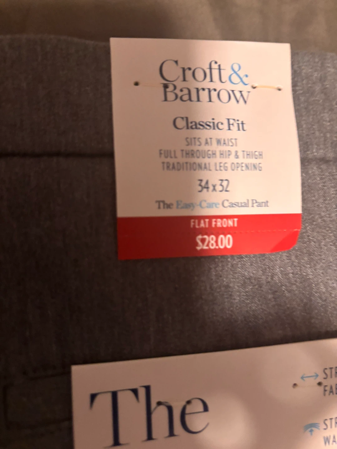 Croft & Barrow Classic Fit Casual Pants 34x32