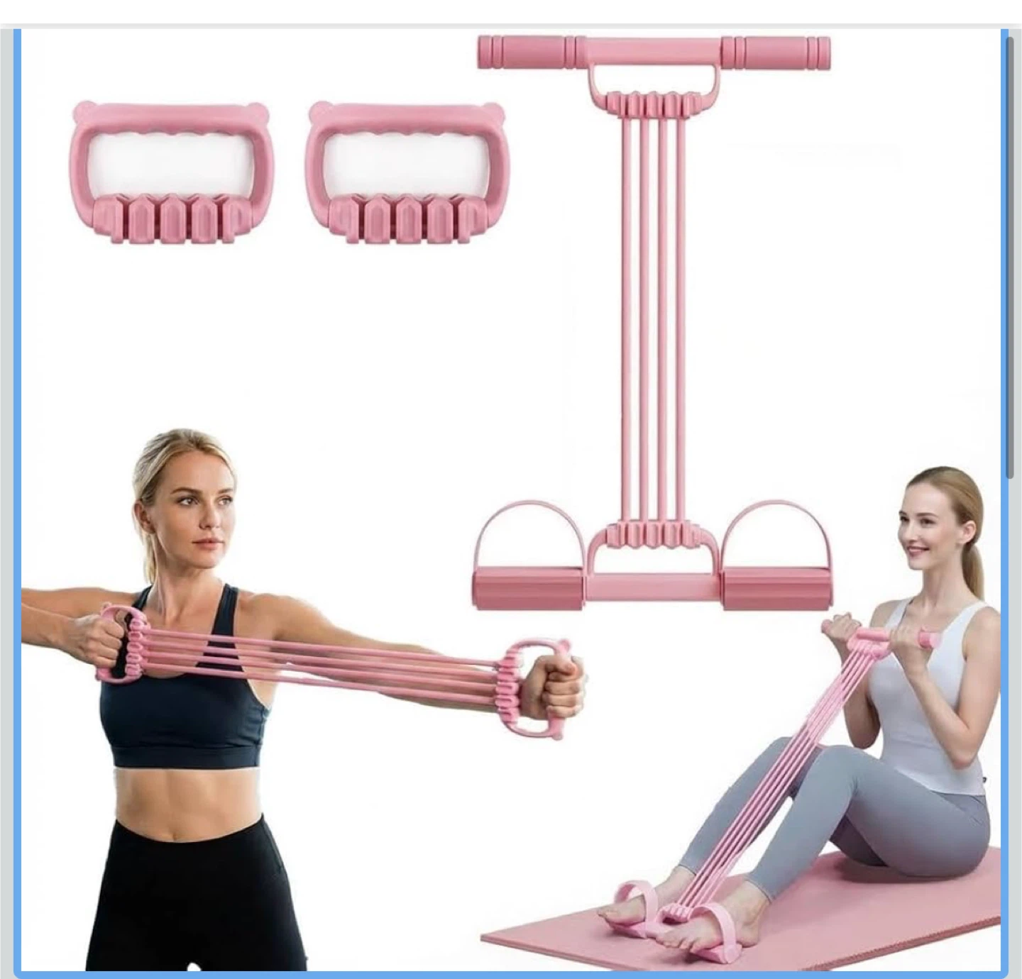 Multi-Purpose Foot Resistance Band - Pink