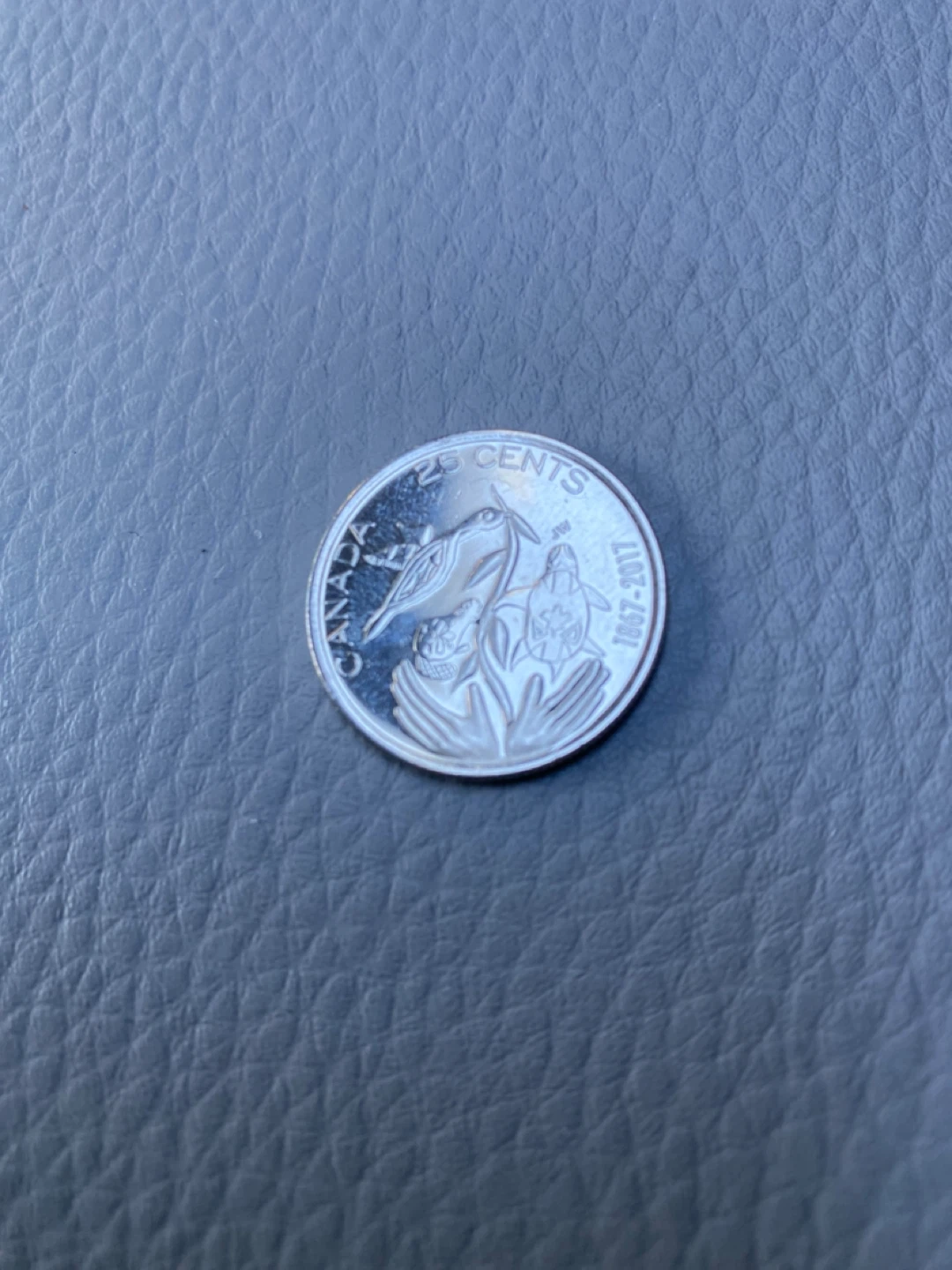 15 coins - 150th Canadian Anniversary quarter