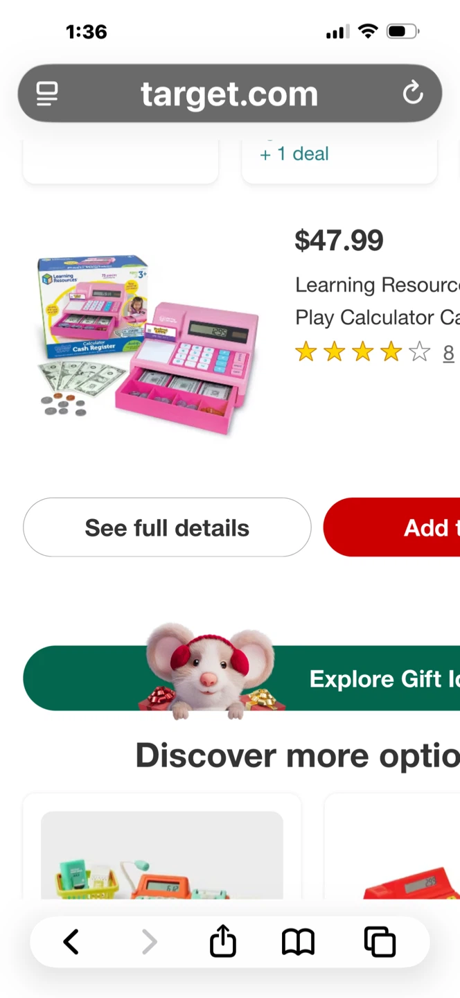Learning Resources Pretend & Play Calculator Cash Register