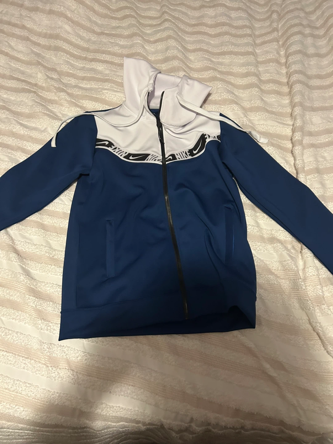 Nike Tracksuit - Blue and White - Size Large