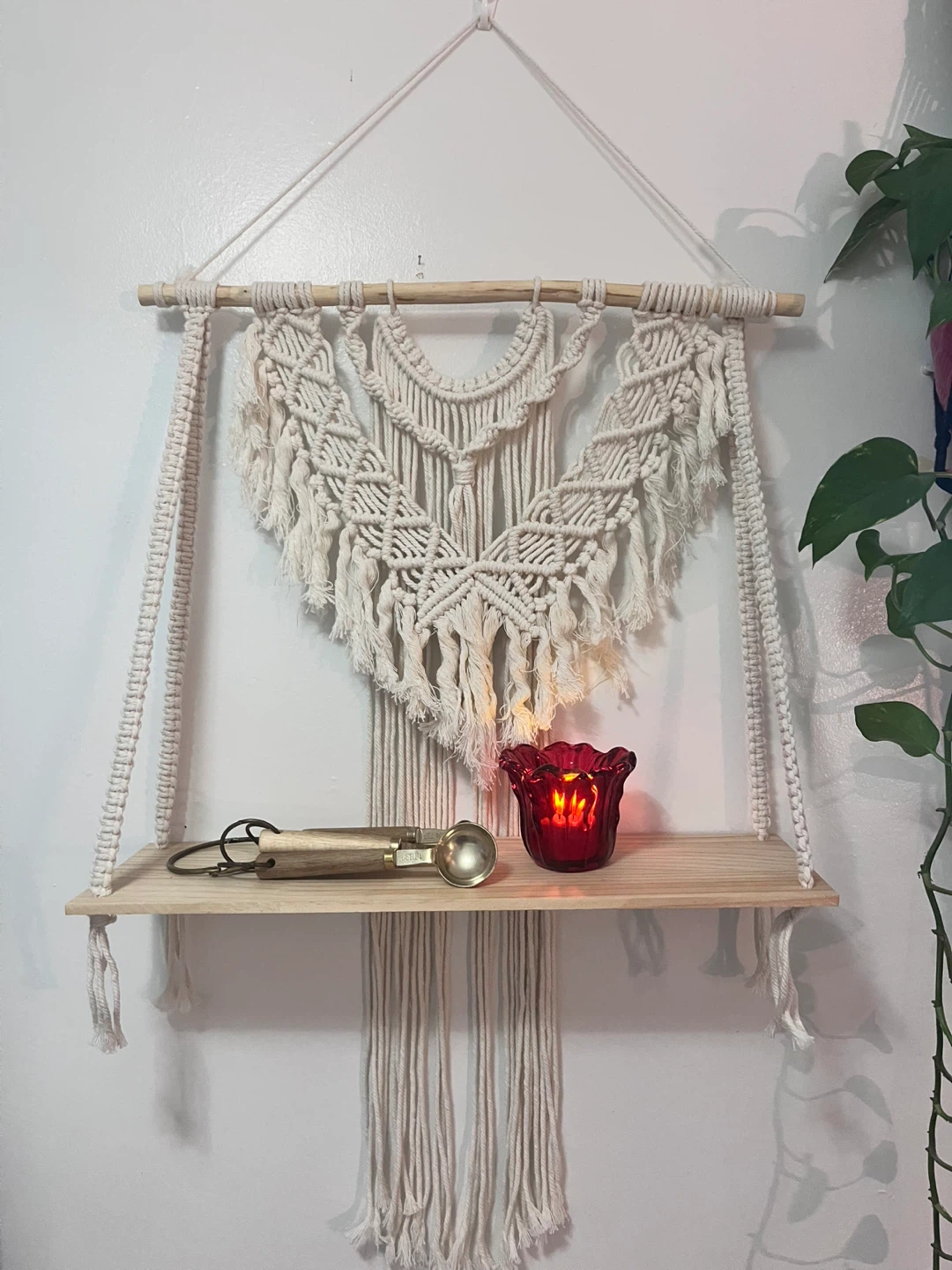 Macrame Wall Hanging Shelf