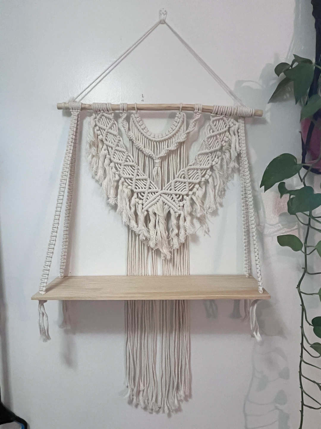 Macrame Wall Hanging Shelf - photo 2