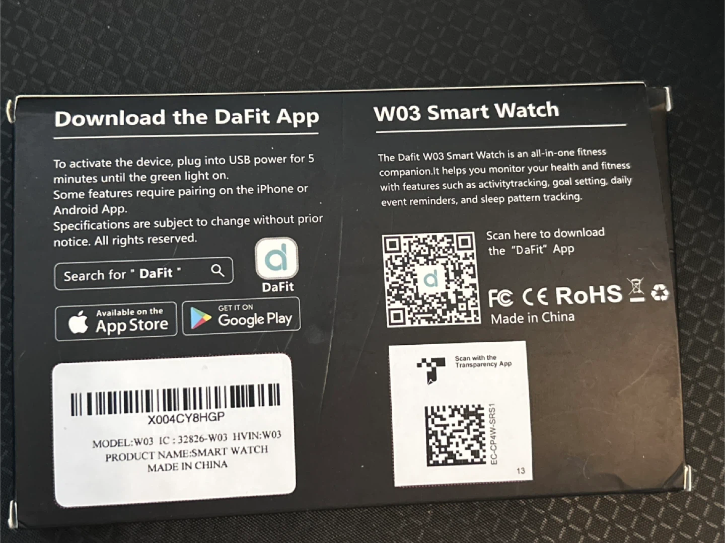 W03 Smart Watch - photo 3