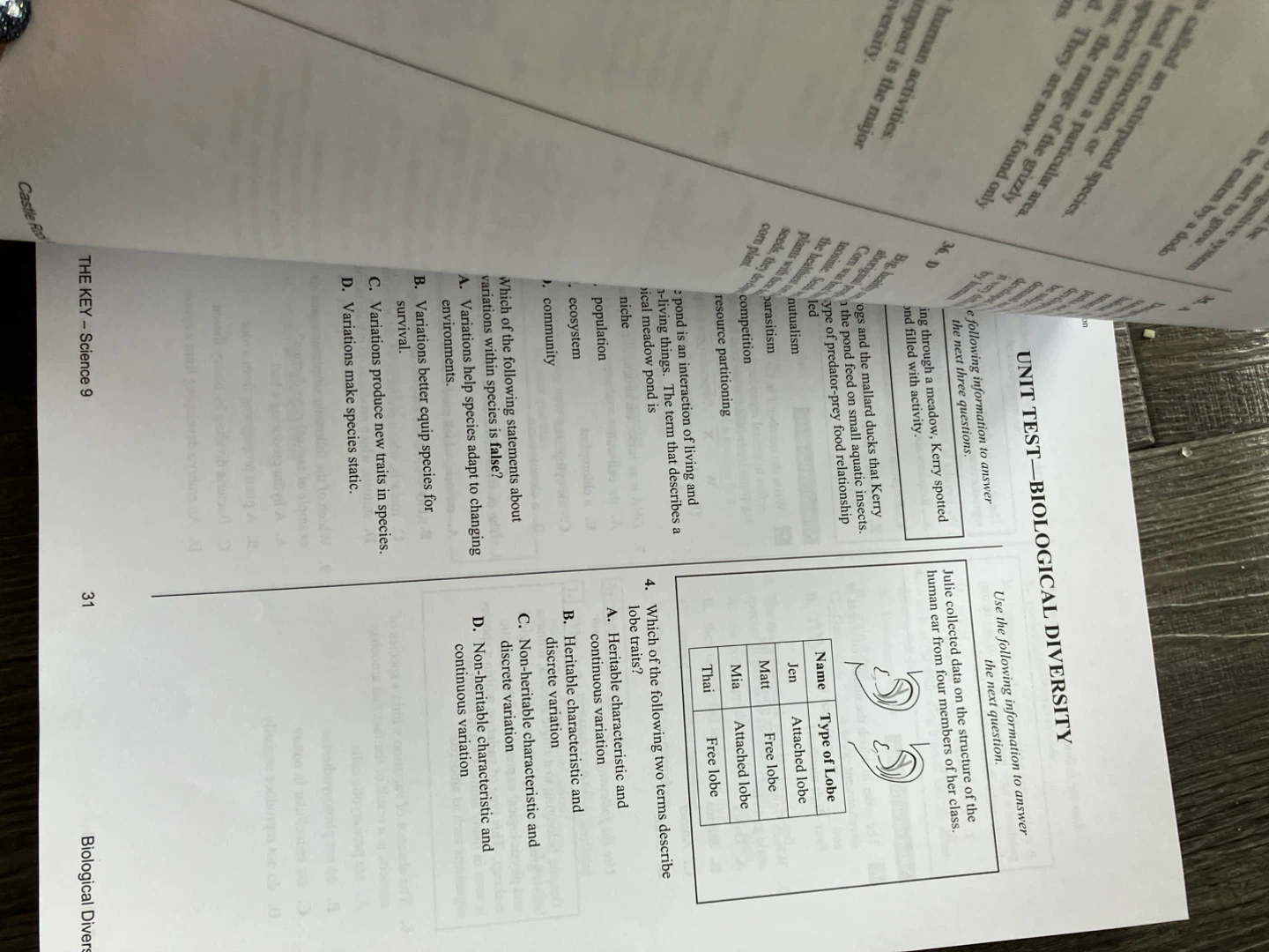 The Key - Science 9 Study Guide - photo 3