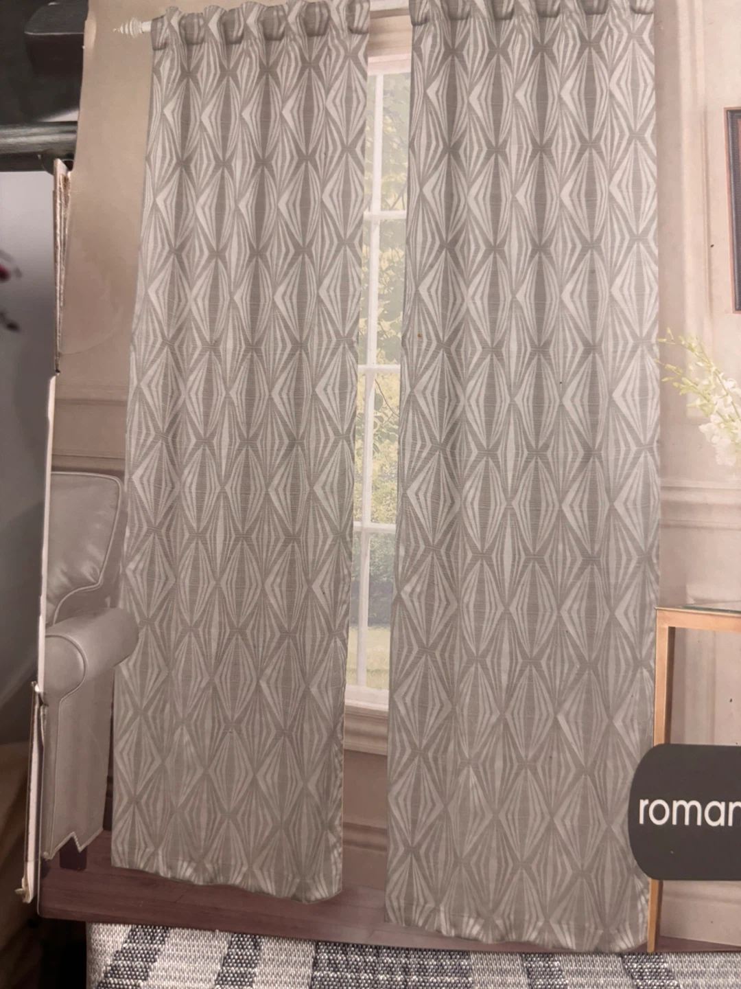 Dainty Home 2 Panel Curtains 76x84 Gray - photo 4