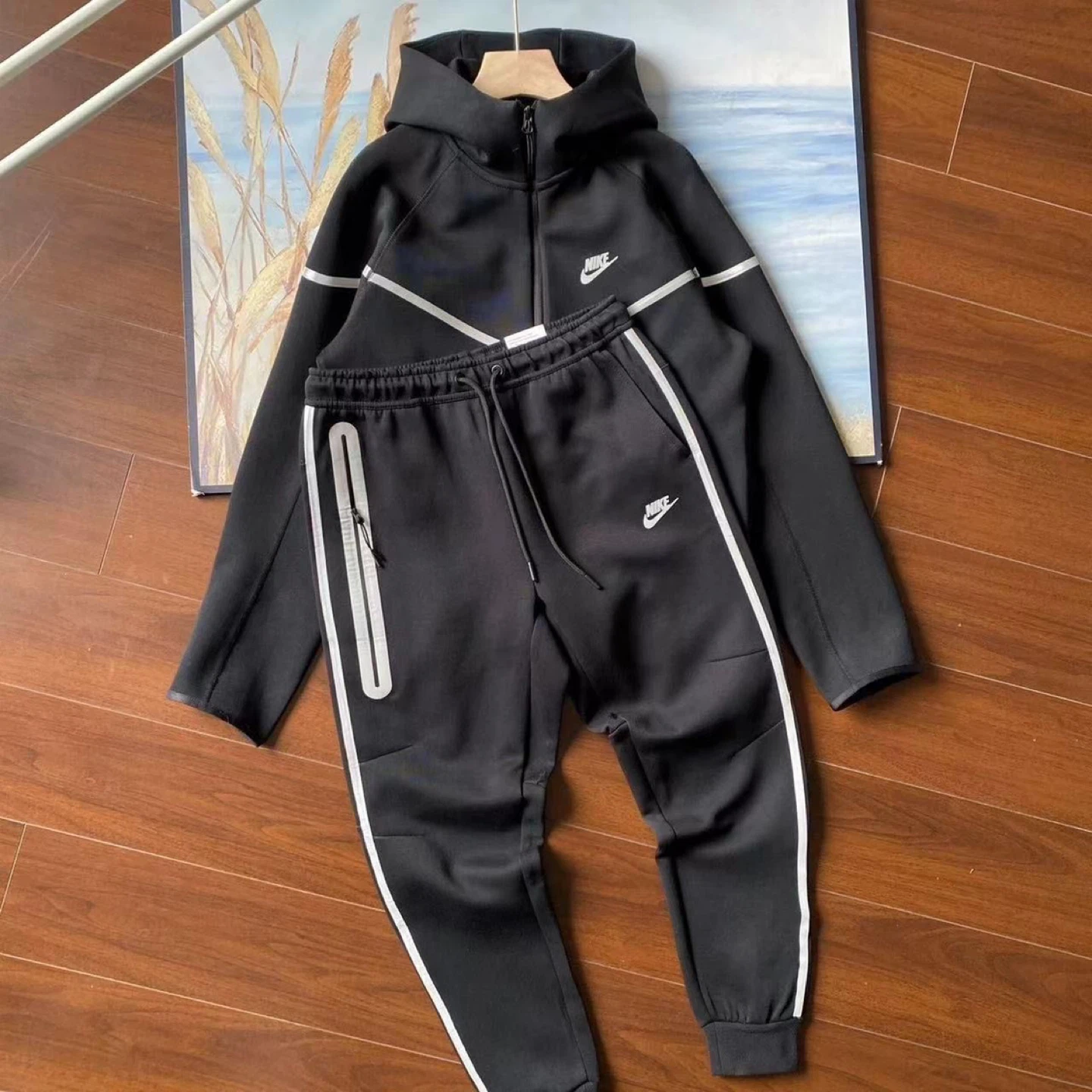 Nike Black Tech Fleece Suit