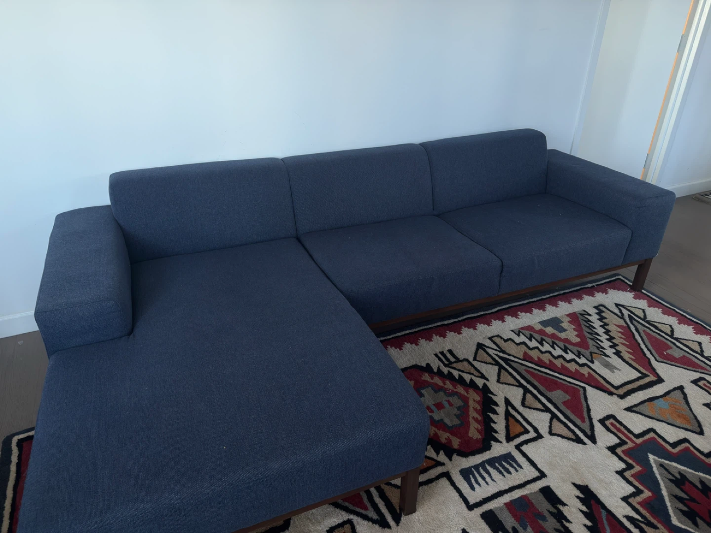 Blue Sectional Sofa - photo 3