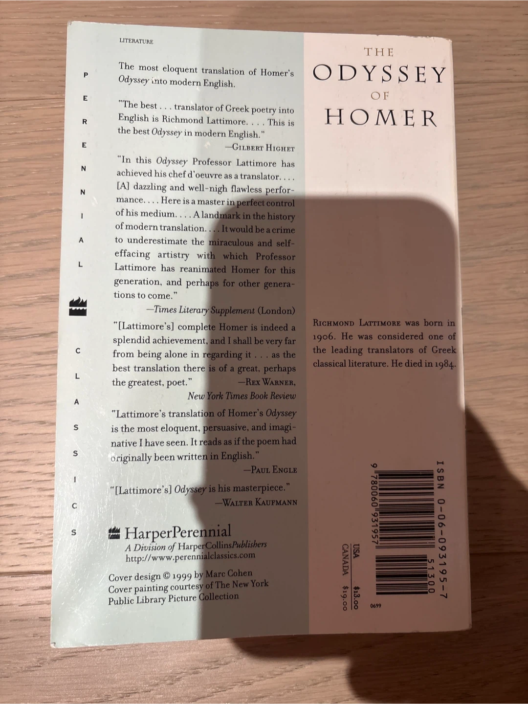 The Odyssey of Homer by Richmond Lattimore - photo 2