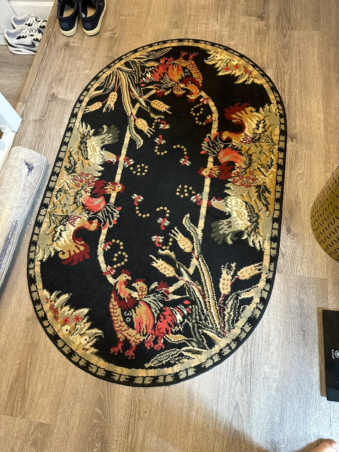 Black Floral Rug - photo 4