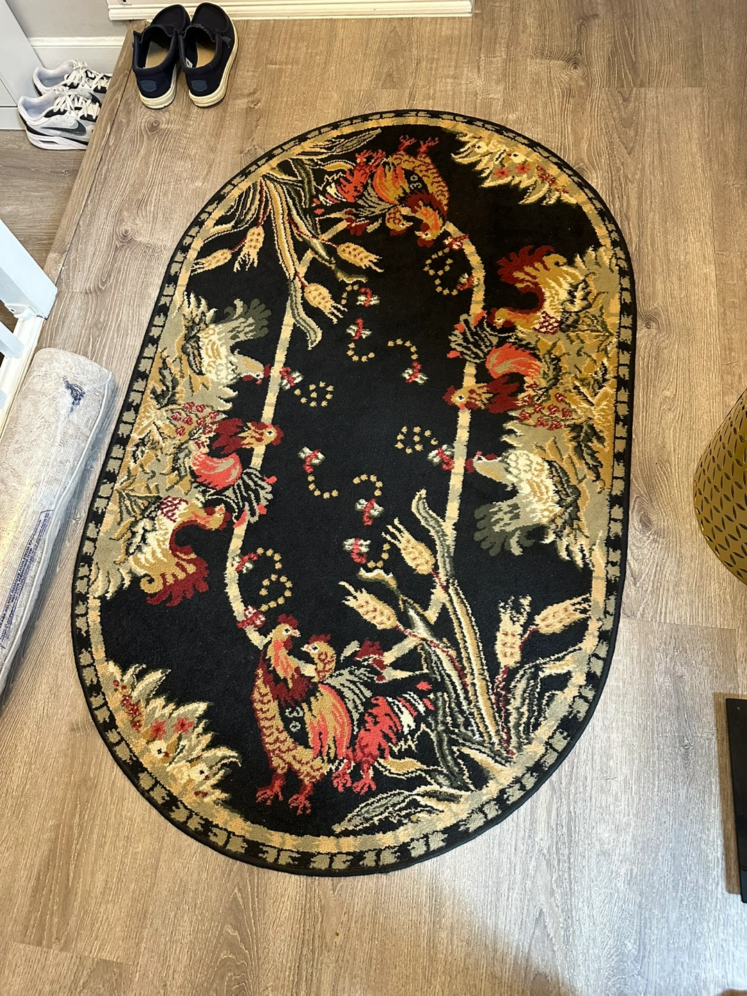 Black Floral Rug - photo 5