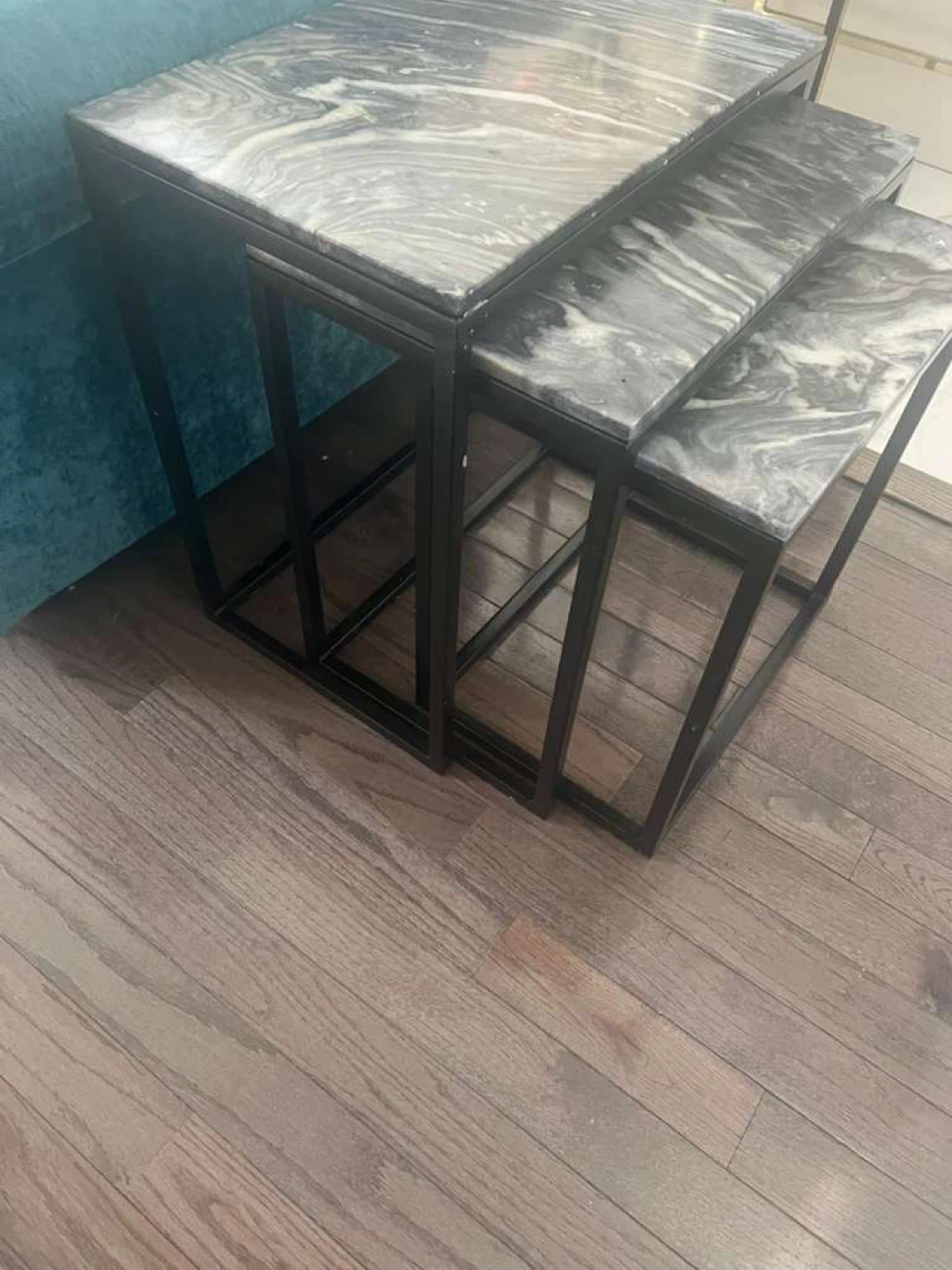 Marble Nesting Tables - Set of 3 - photo 2