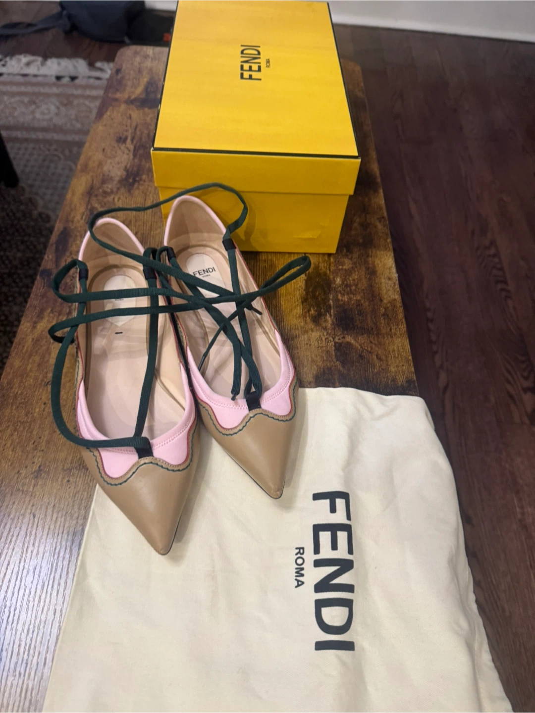 Fendi Roma Ballet Flats - Size 38