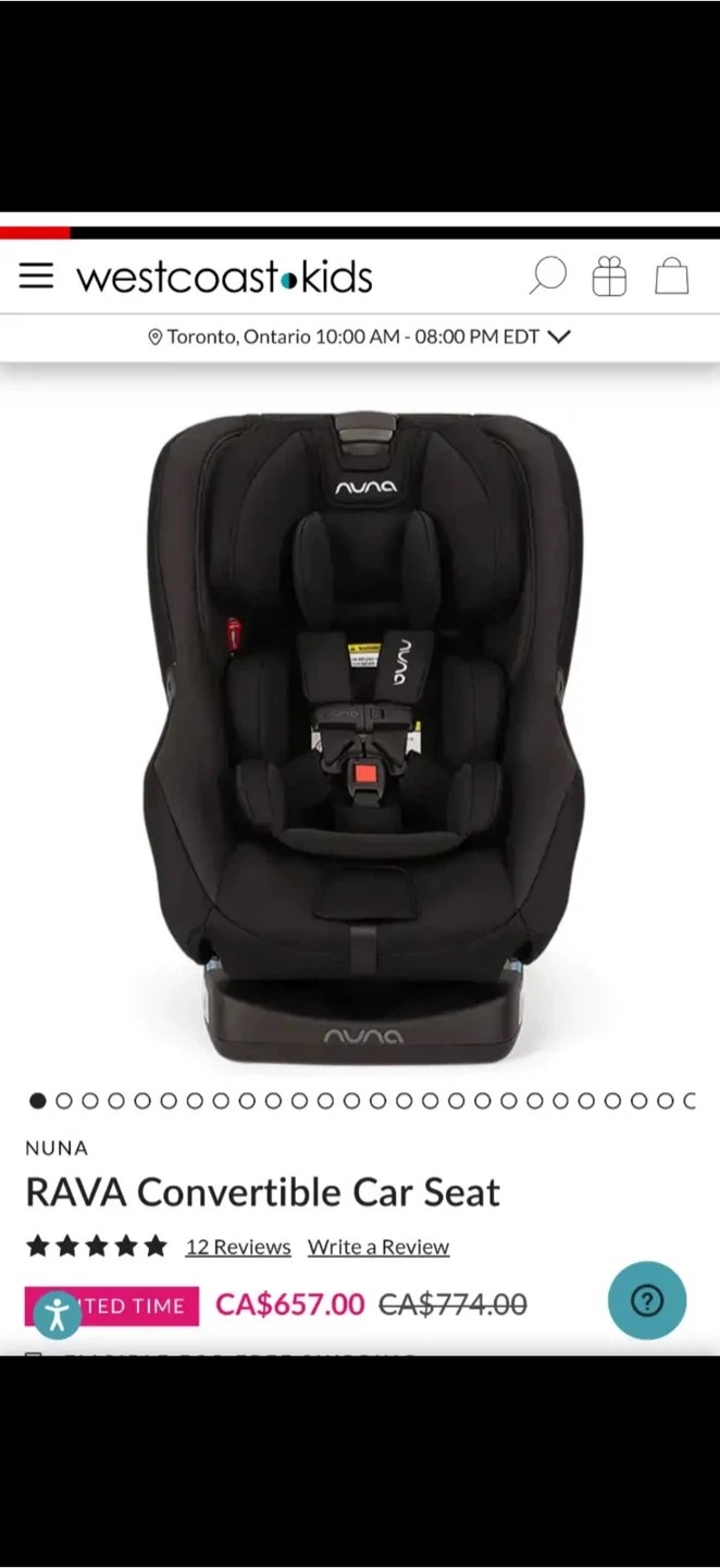 Nuna RAVA Convertible Car Seat