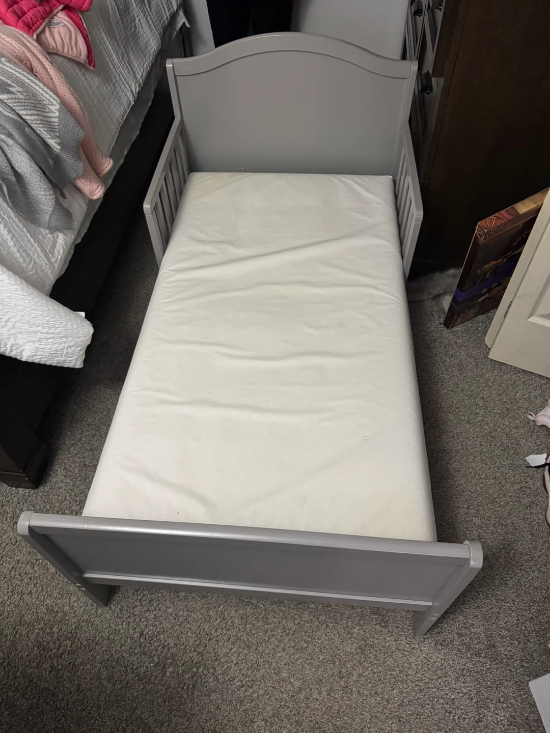 Gray Toddler Bed